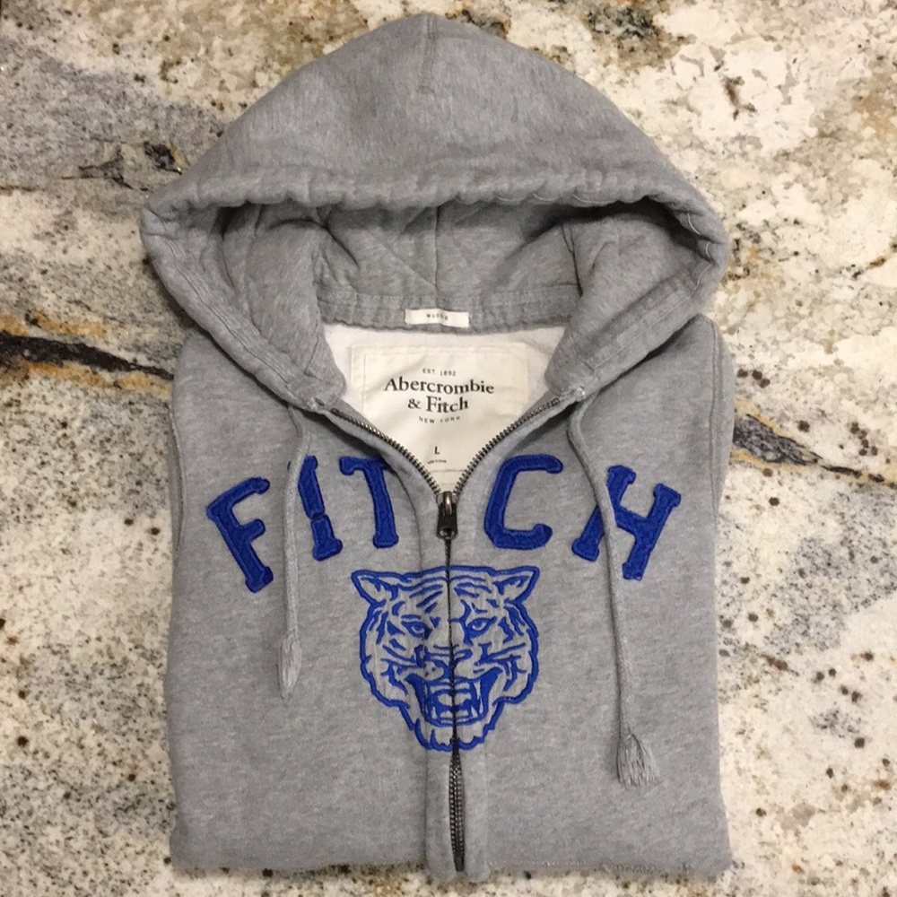 Abercrombie and Fitch full zip tiger hoodie
